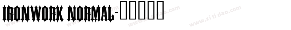 Ironwork Normal字体转换